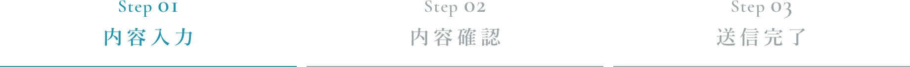 Step 01内容入力