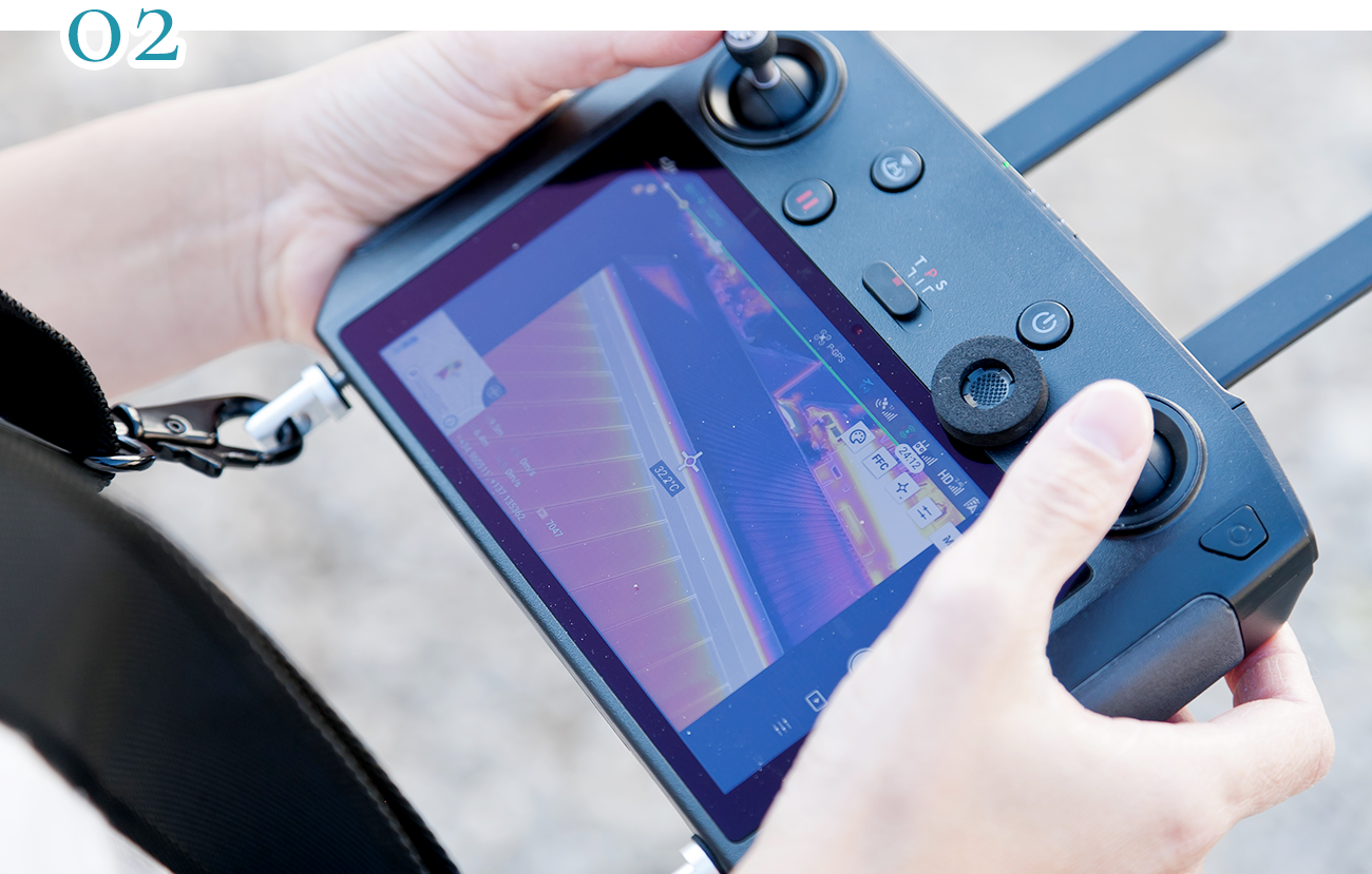 サーモグラフィーによる温度調査